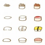 儿童简笔画之8种寿司